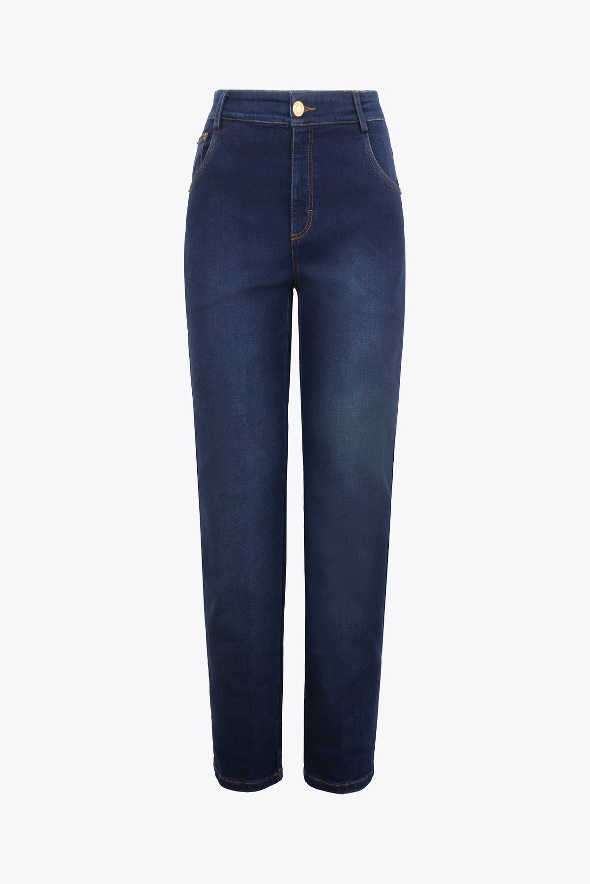 Jean Cecil Leg Crop Azul Oscuro