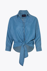 Camisa Halen Tencel Azul