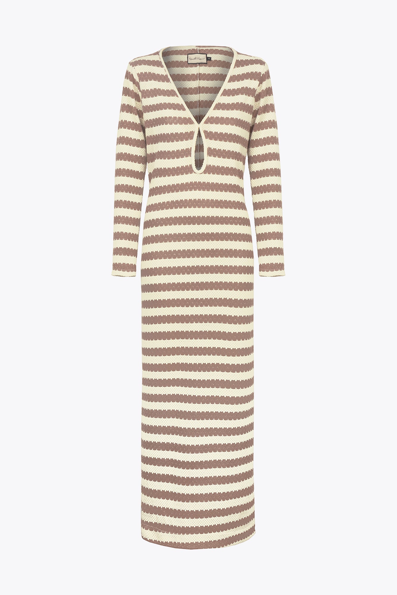 Vestido Brocatto Beige