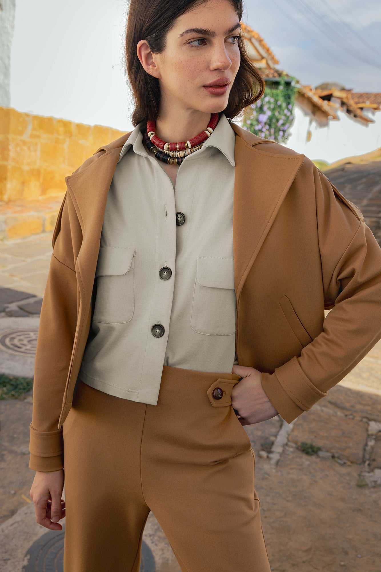 Camisa Perseus Beige