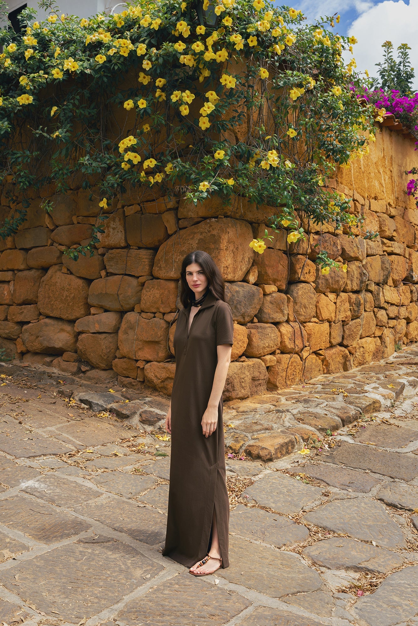 Vestido Lume Earthy Brown