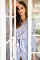 Blusa Origen Rayas Azules