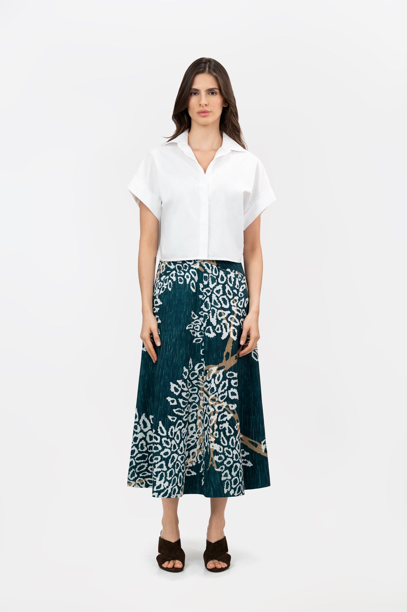 Falda Anidar Jungle Brown Print
