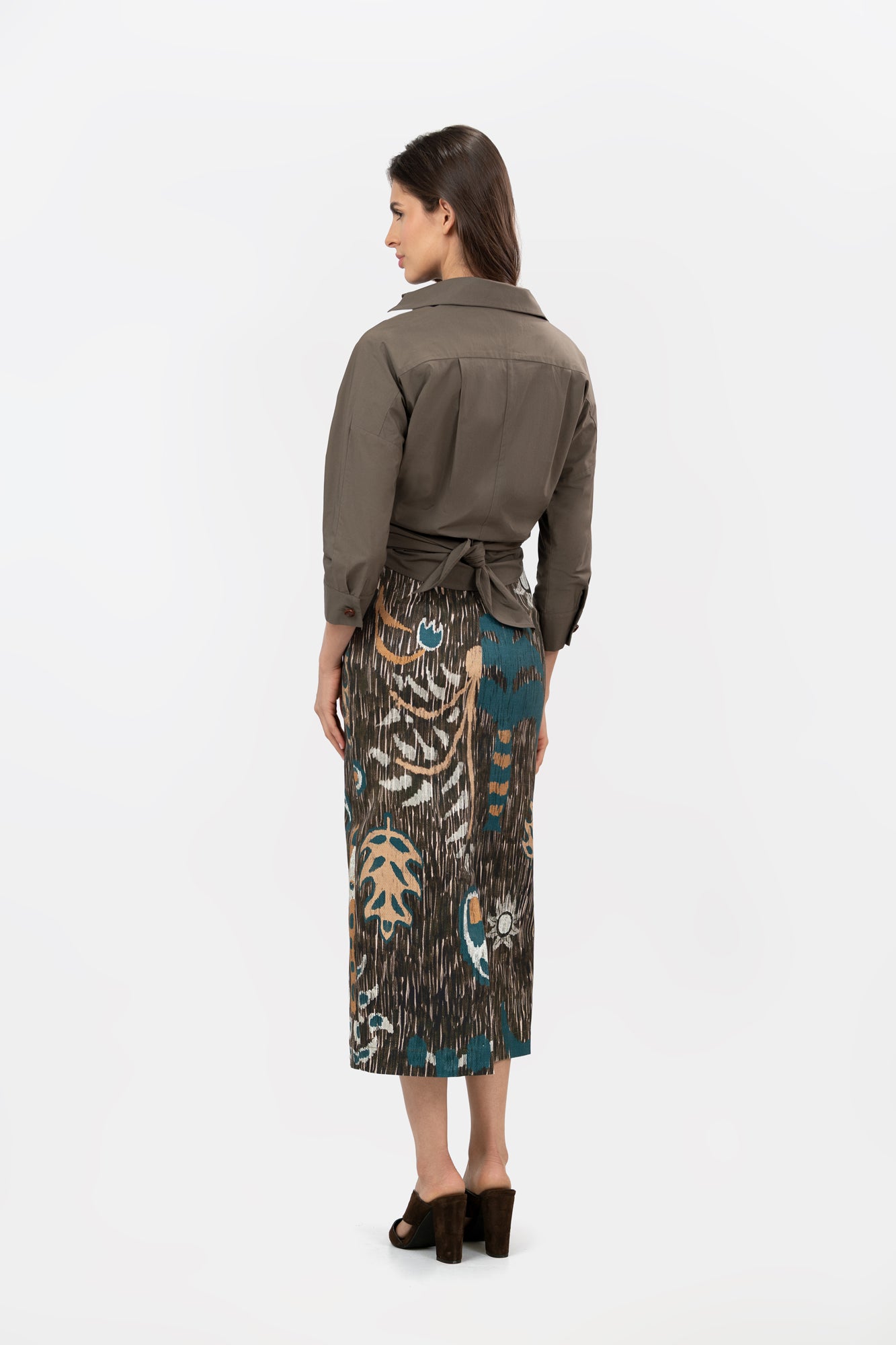 Falda Anidar Jungle Brown Print