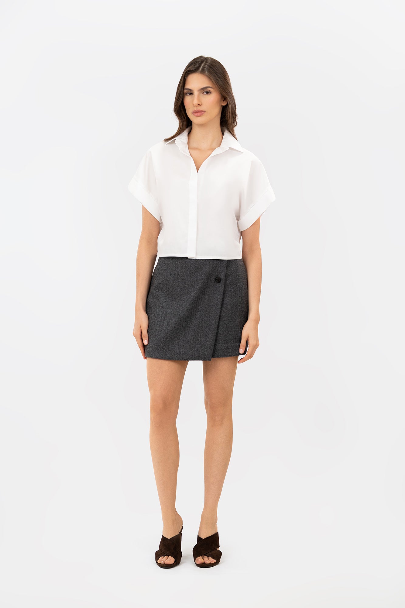 Falda Cinio Gris