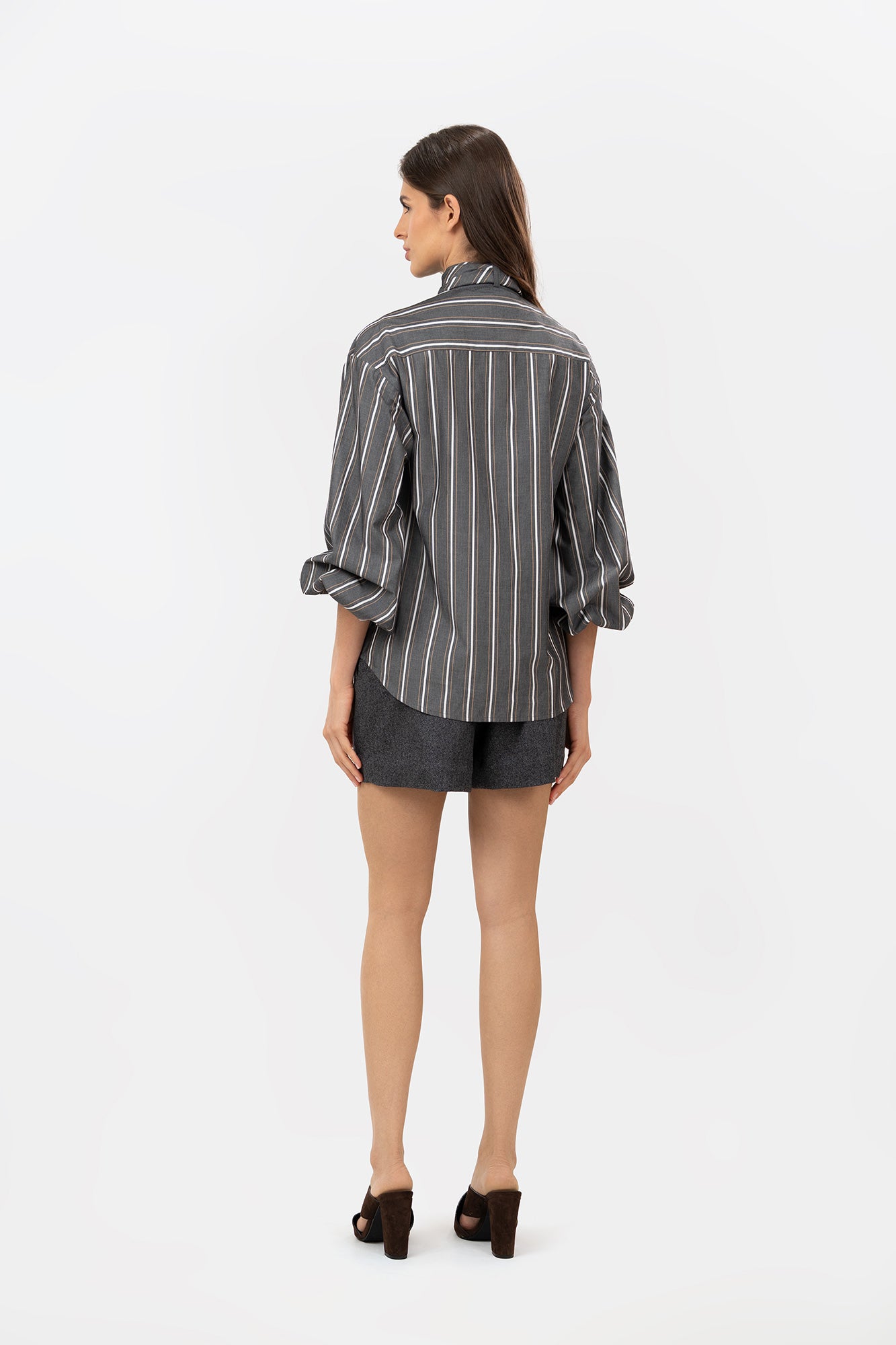 Camisa Savia Rayas Gris
