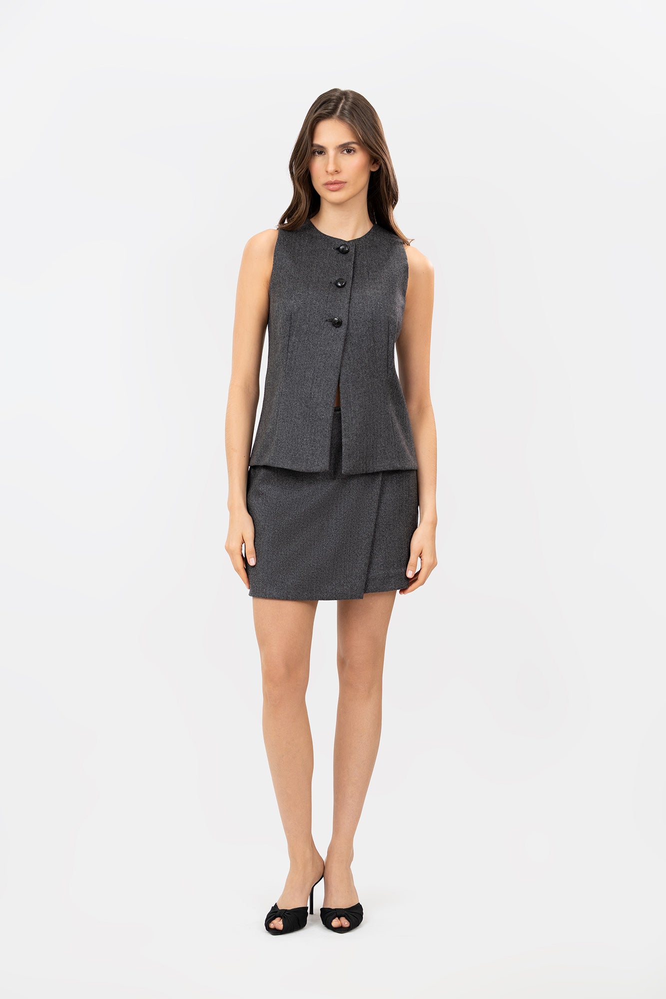 Falda Cinio Gris