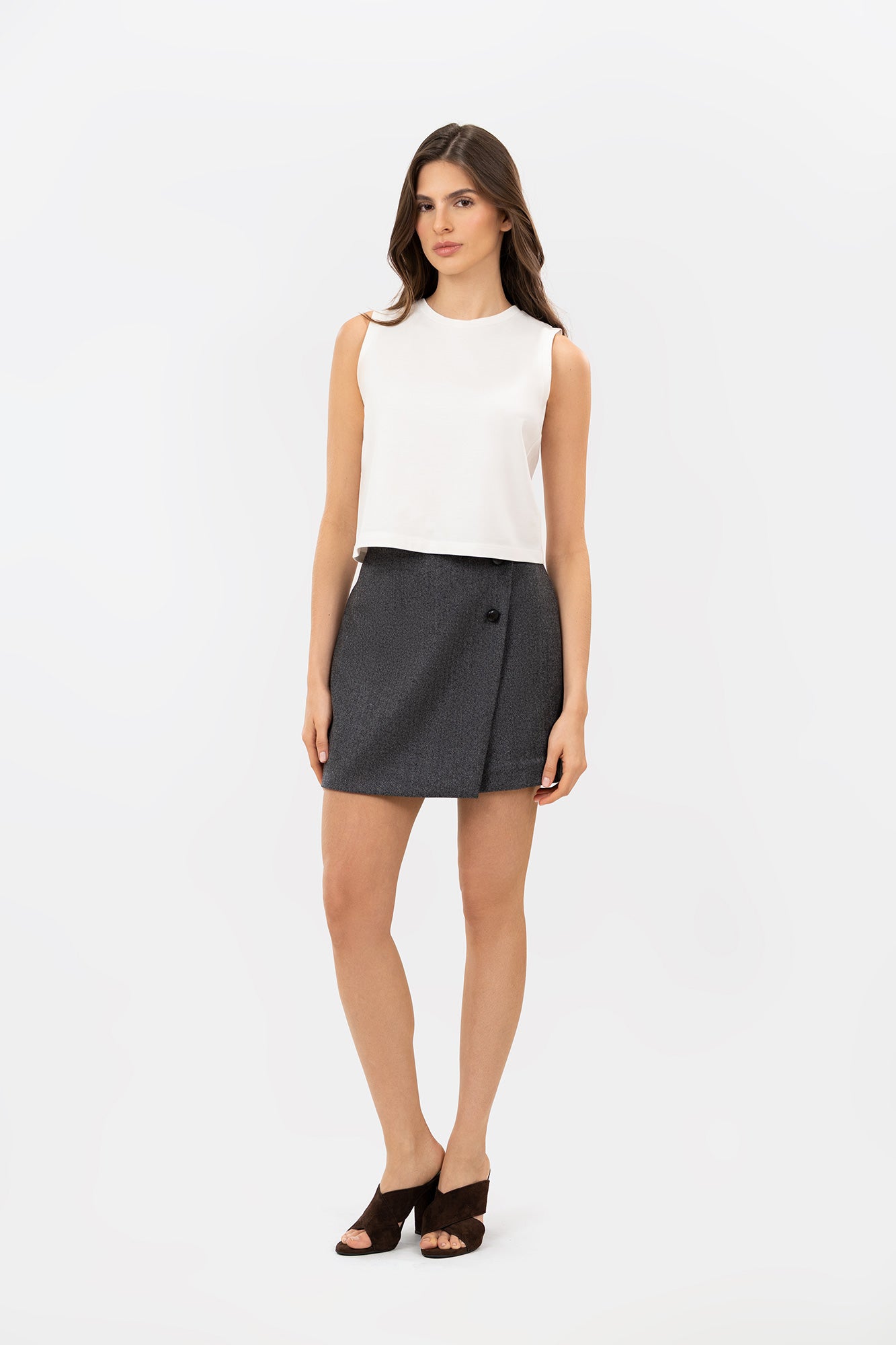 Falda Cinio Gris