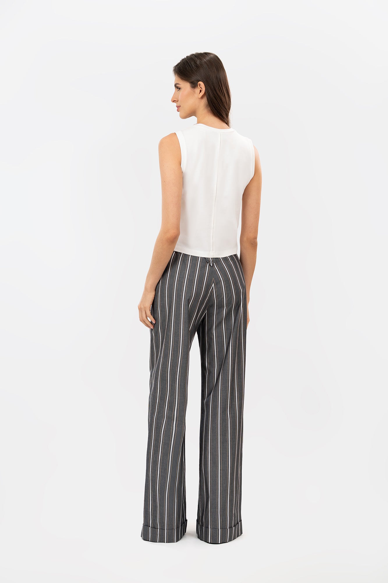 Pantalón Leza Rayas Gris