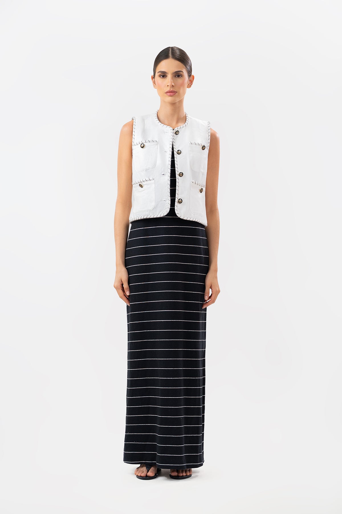 Chaleco Claudine Ivory