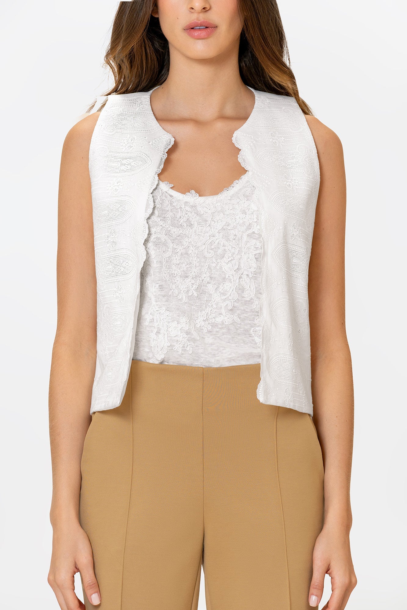 Chaleco Ciane Ivory