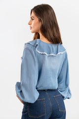 Blusa Orla Azul Claro