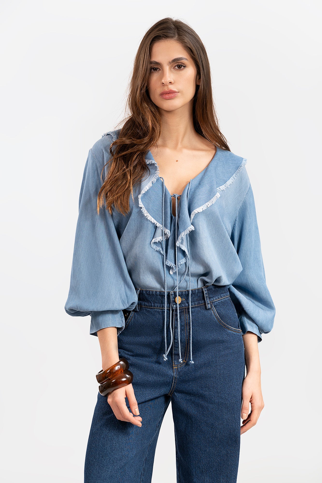 Blusa Orla Azul Claro