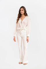 Blusa Orla Blanco