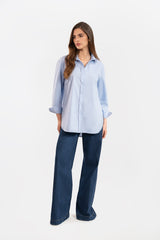 Camisa Celeste Azul Claro