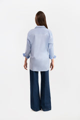 Camisa Celeste Azul Claro