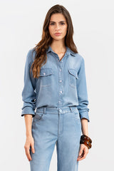 Camisa Naia Azul Claro