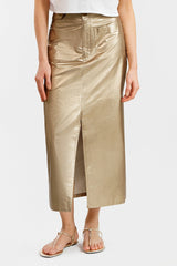 Falda Insignia Dorado