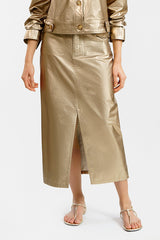 Falda Insignia Dorado