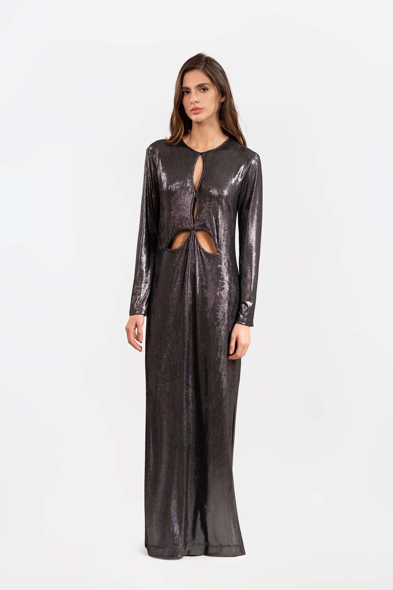 Vestido Mila Plateado