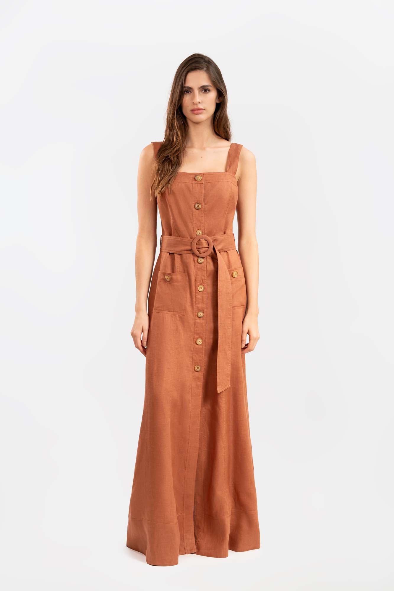 Vestido Versa Bronce