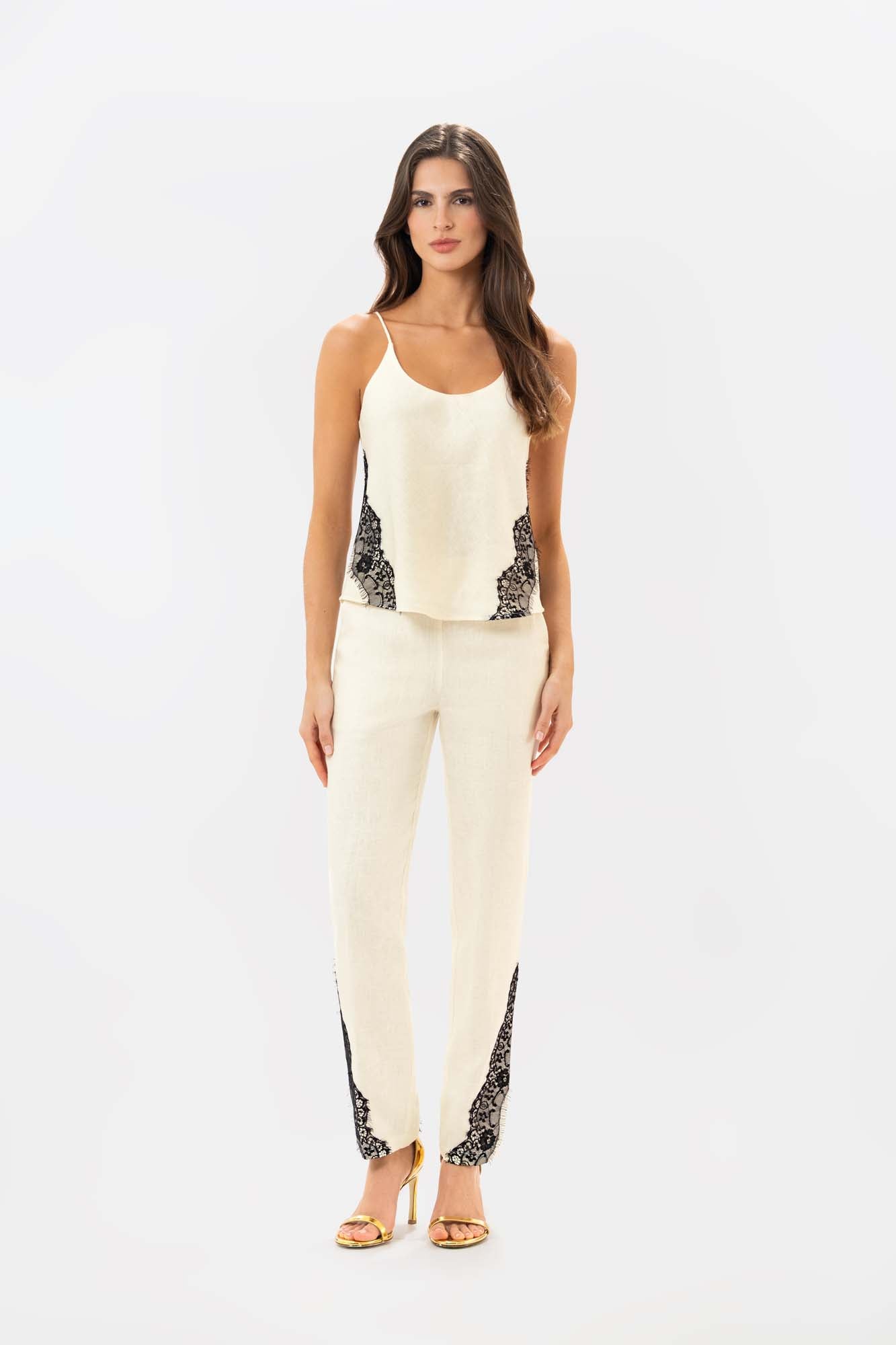 Blusa Siena Ivory Negro