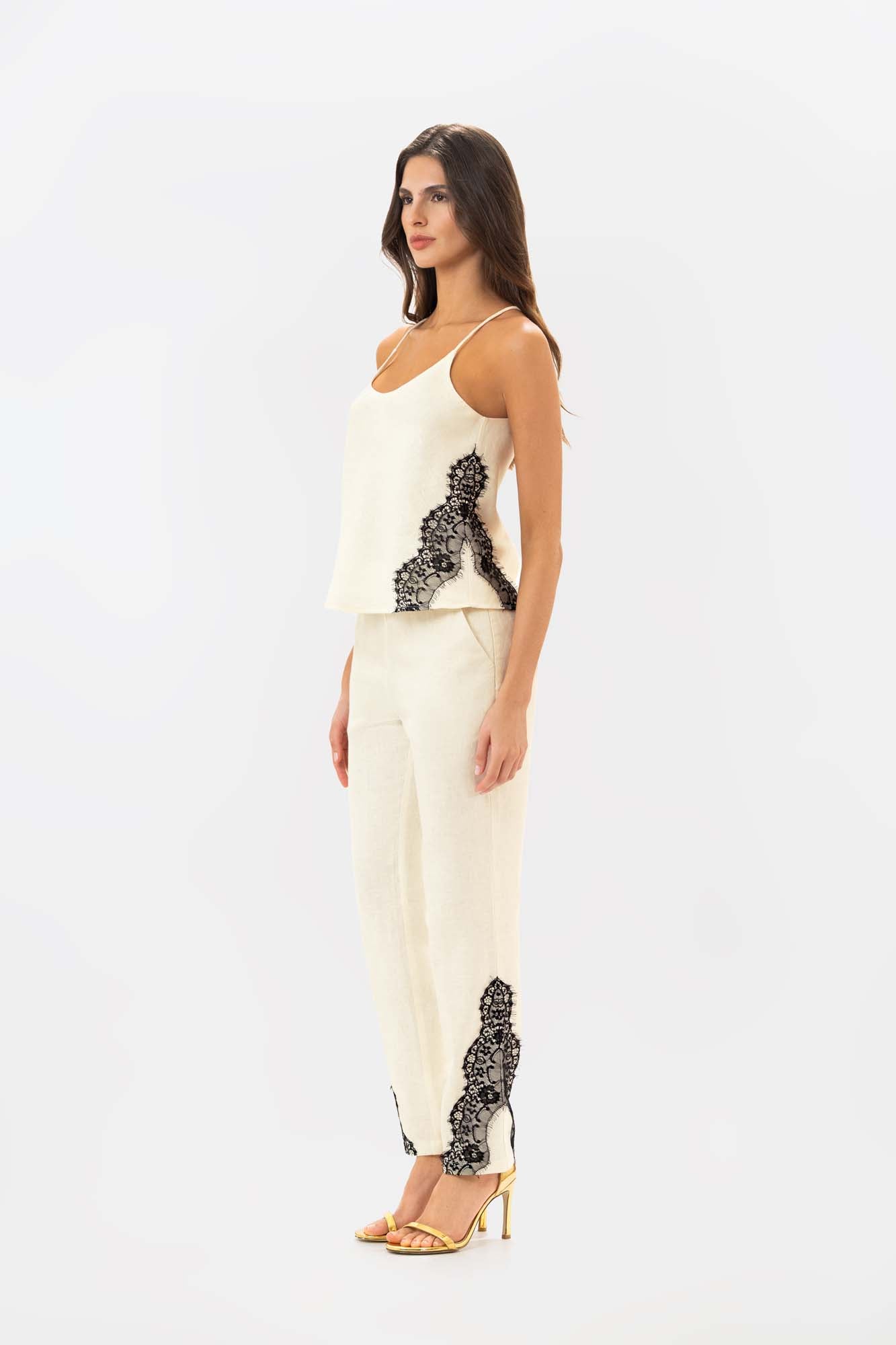 Blusa Siena Ivory Negro