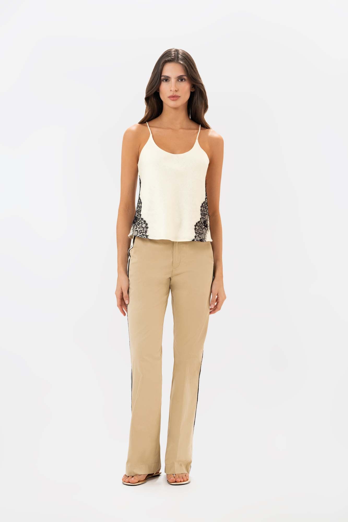 Blusa Siena Ivory Negro