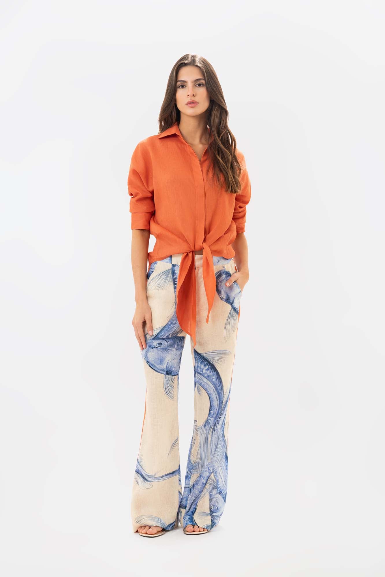 Camisa Halen Solar Orange
