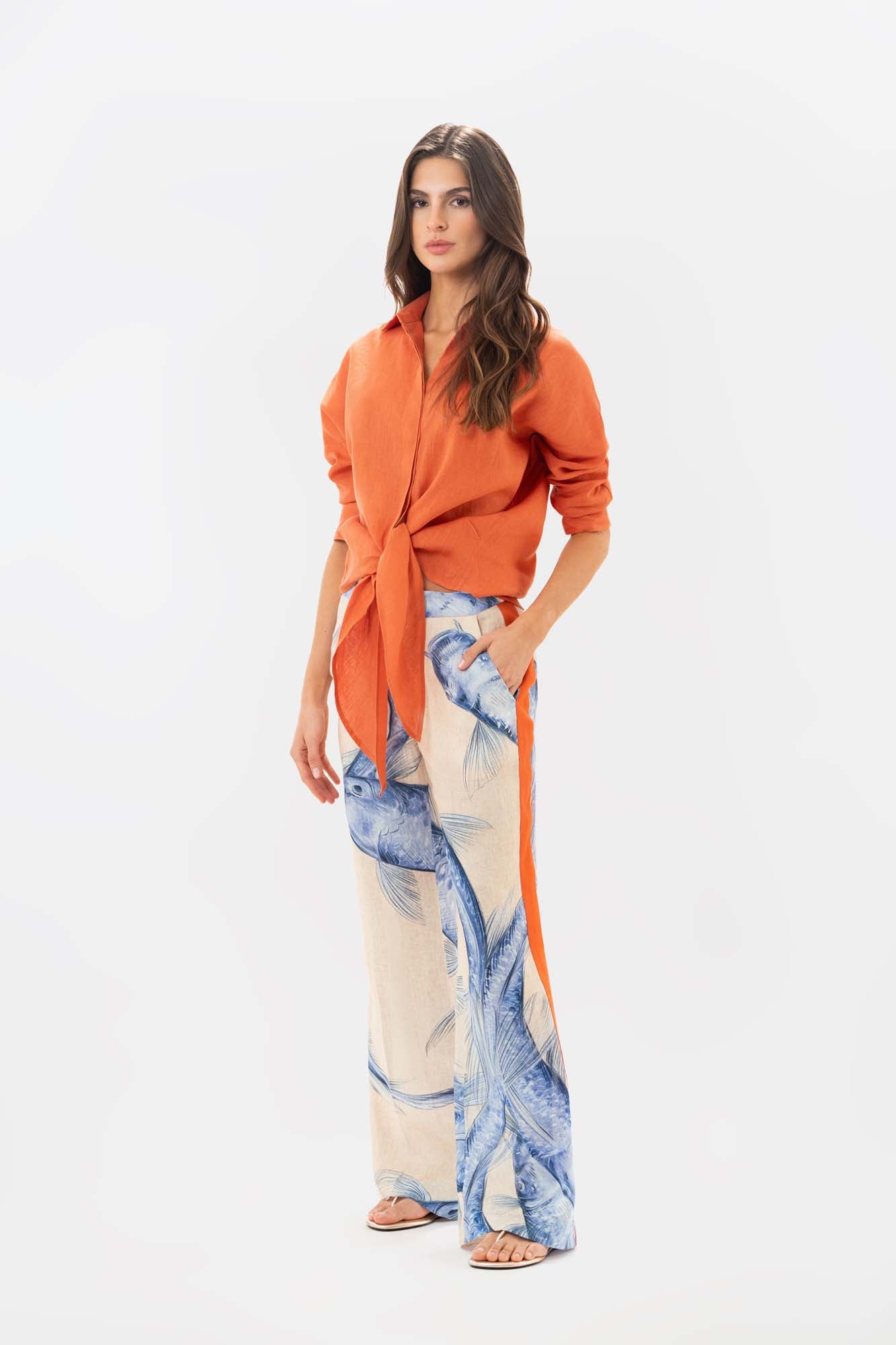 Camisa Halen Solar Orange