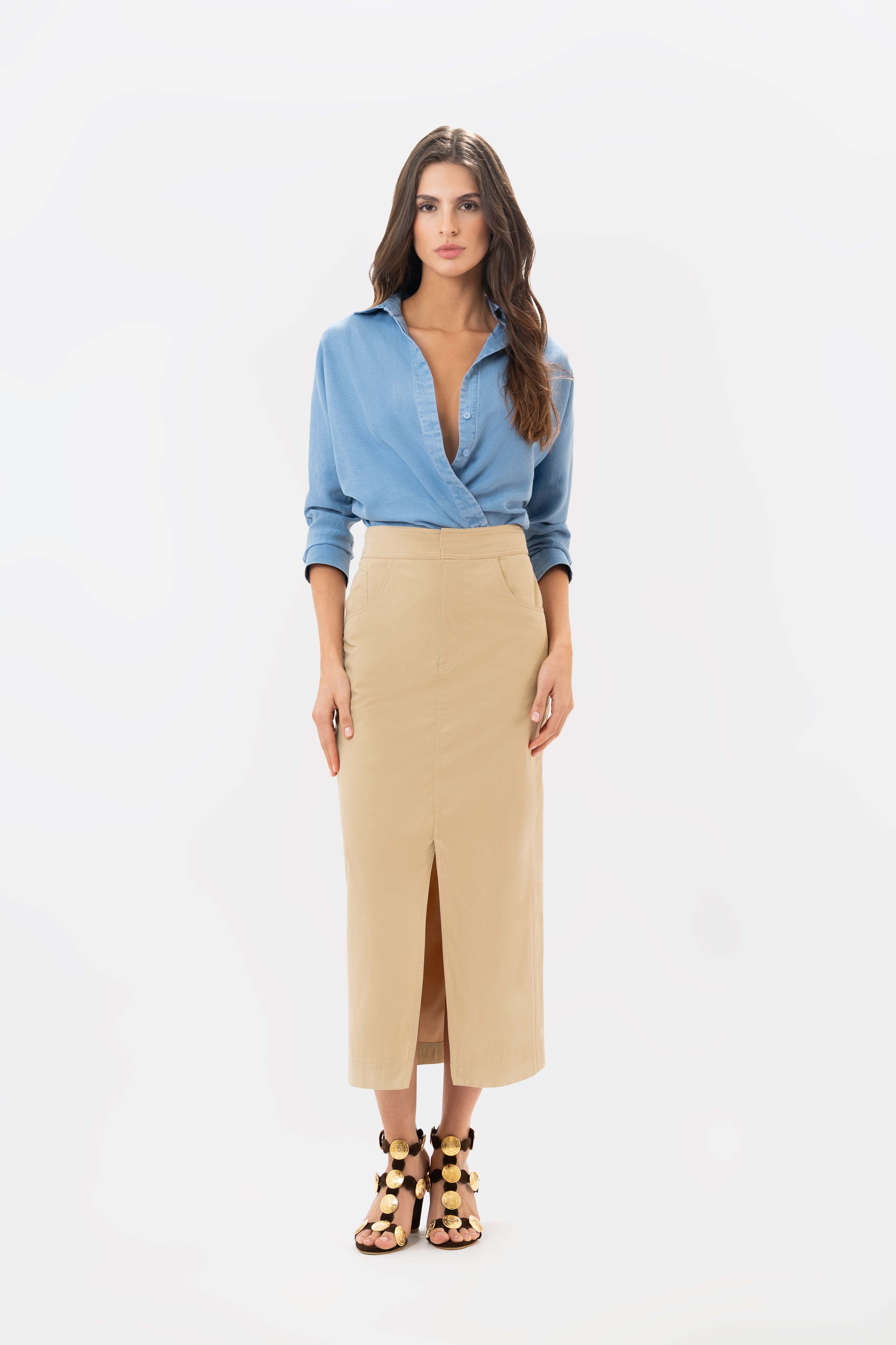 Falda Atena Khaki