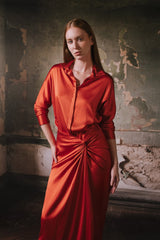 Camisa Caspe Naranja