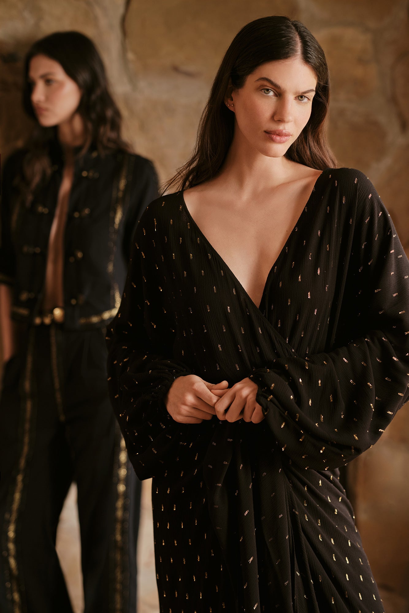 Chaqueta Silente Negro Dorado