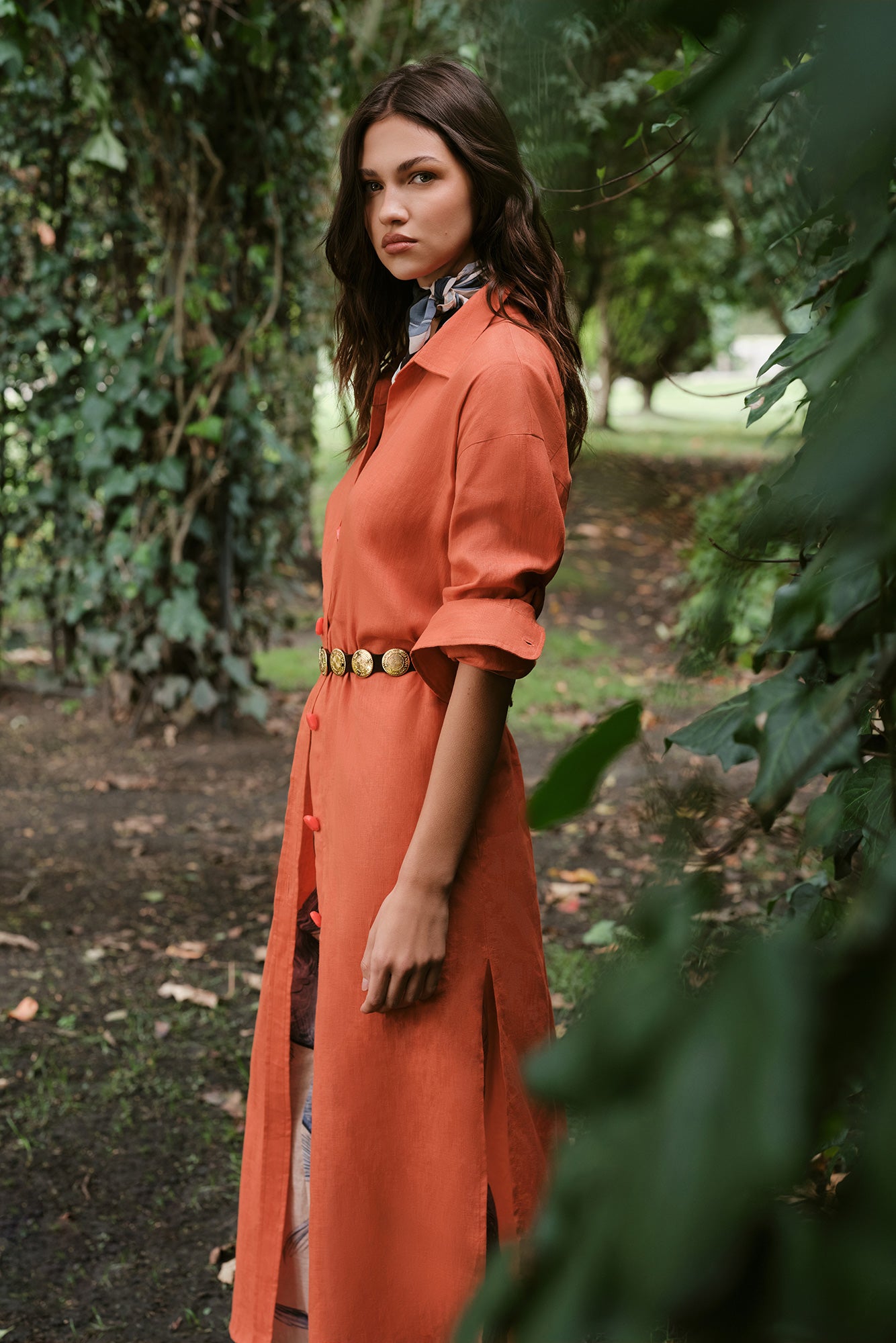 Vestido Deriva Solar Orange