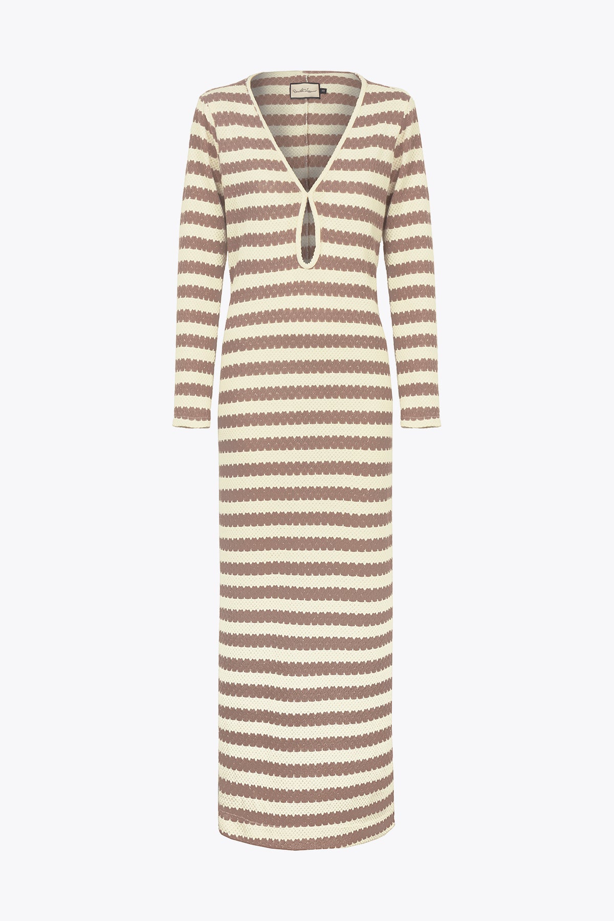 Vestido Brocatto Beige