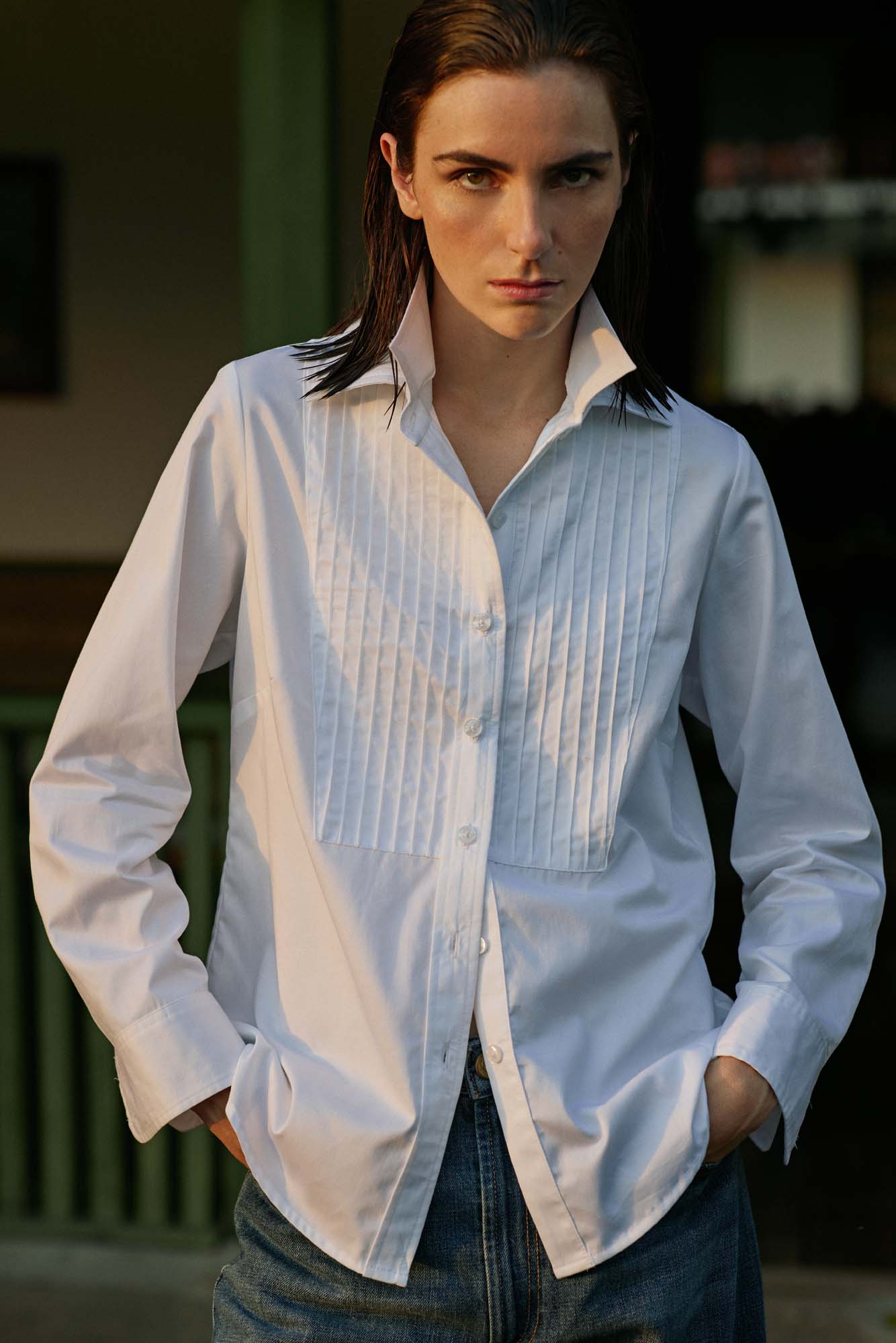 Camisa Hilo Blanco