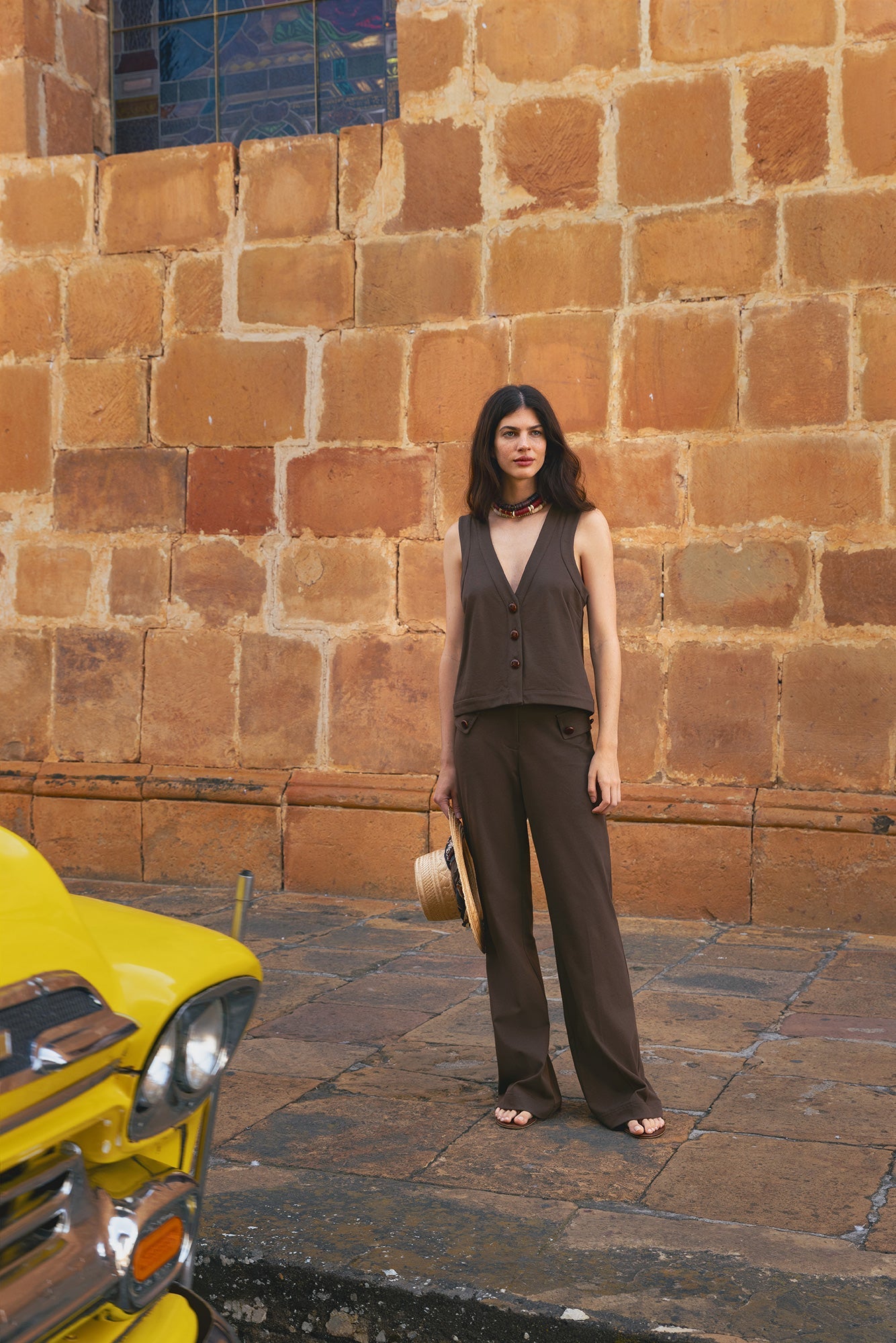 Blusa Aliana Earthy Brown