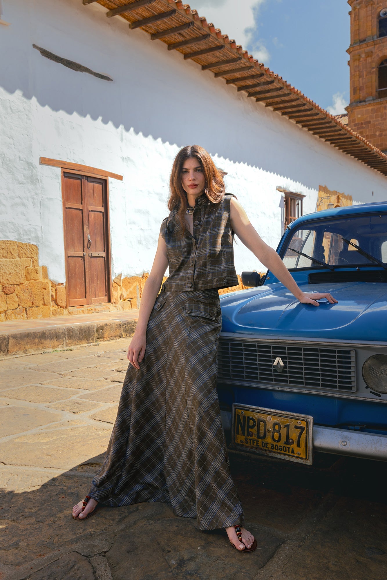 Falda Real Tartán Brown