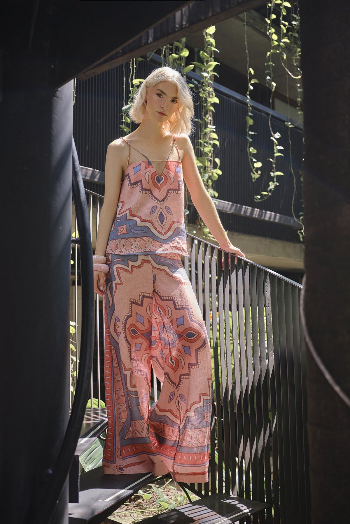 Pantalón Jazmín Rosado Azul