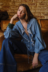 Blusa Orla Azul Claro