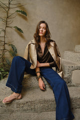 Camisa Nácar Chocolate