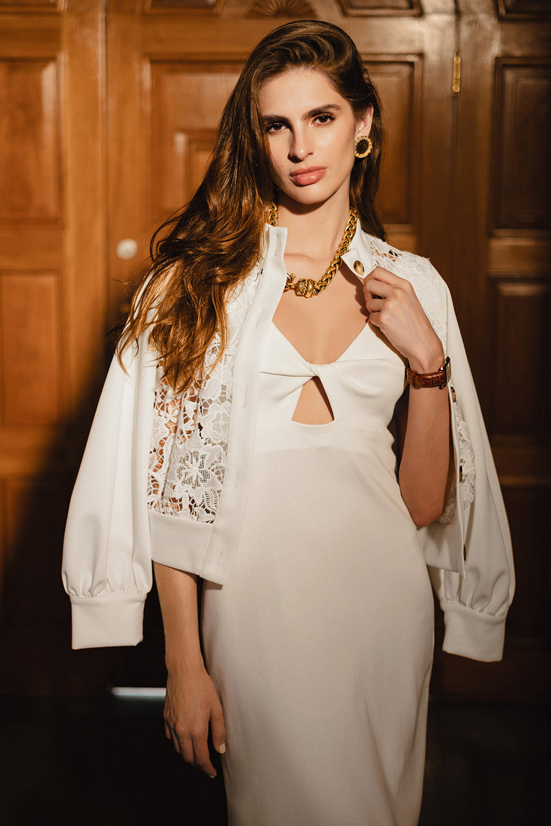 Vestido Lotus Ivory