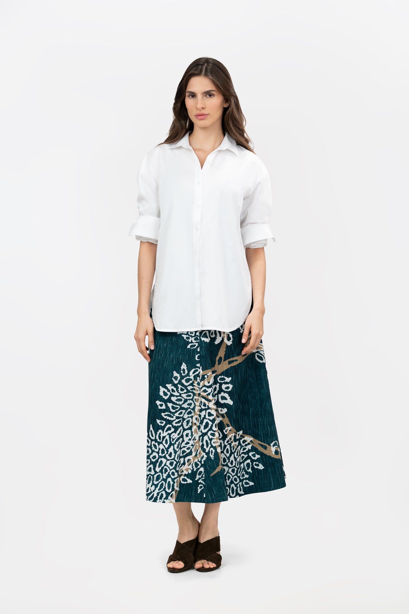 Falda Anidar Jungle Brown Print