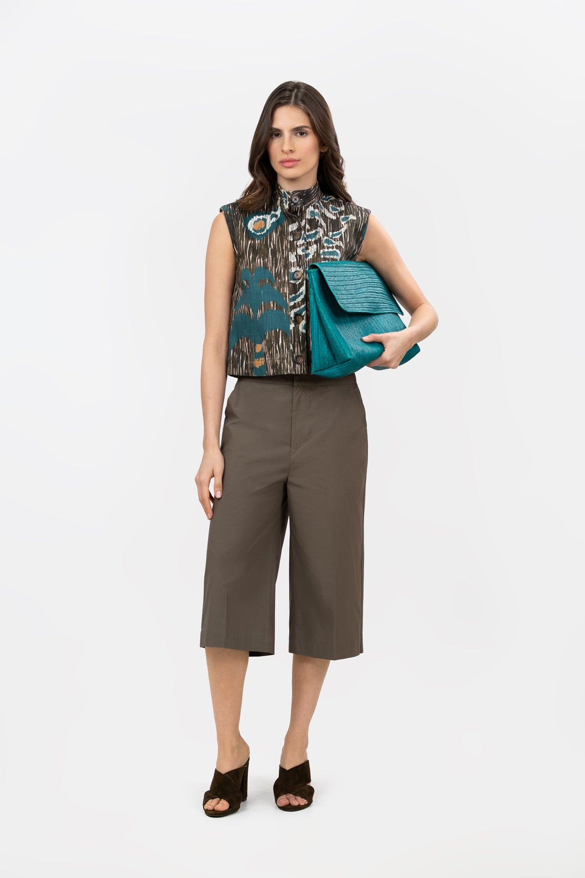 Chaleco Cumbre Jungle Brown Print