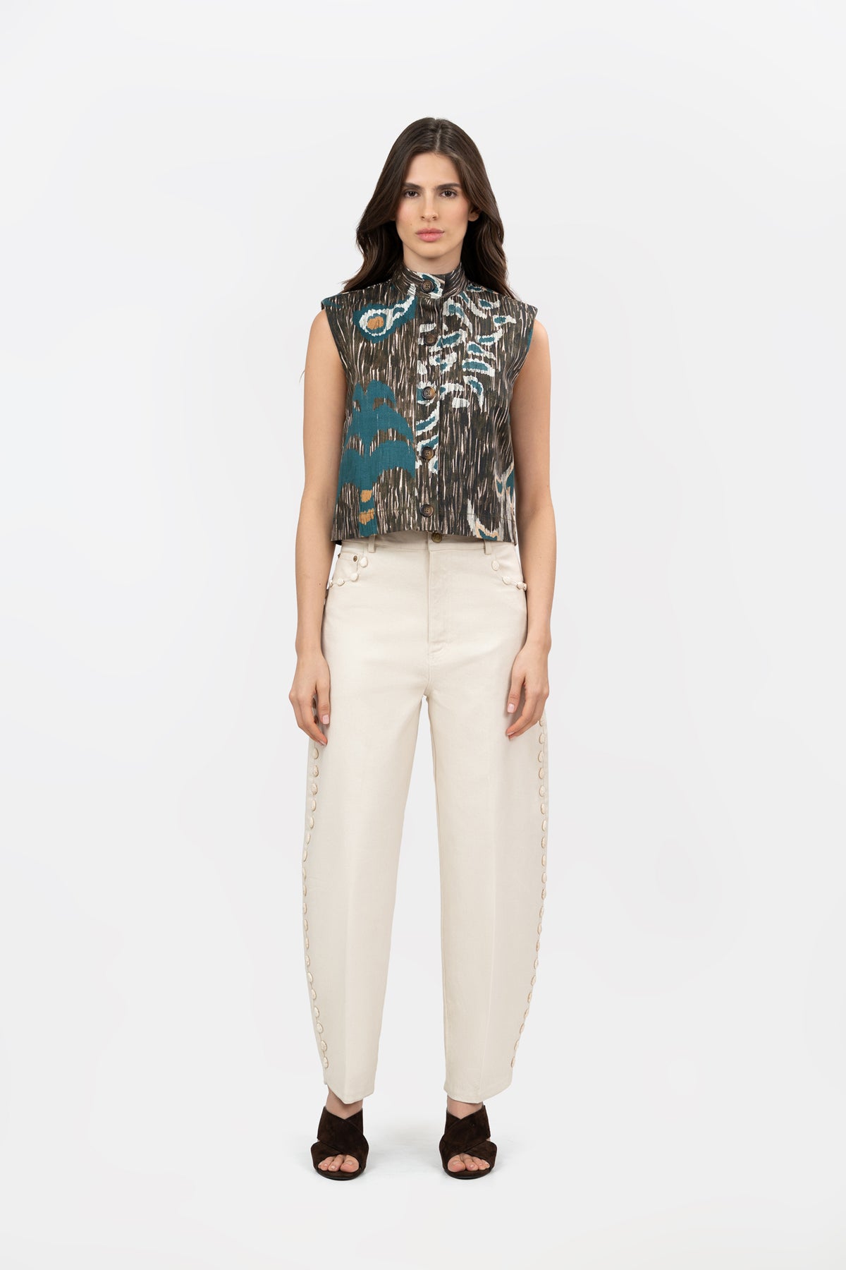 Chaleco Cumbre Jungle Brown Print