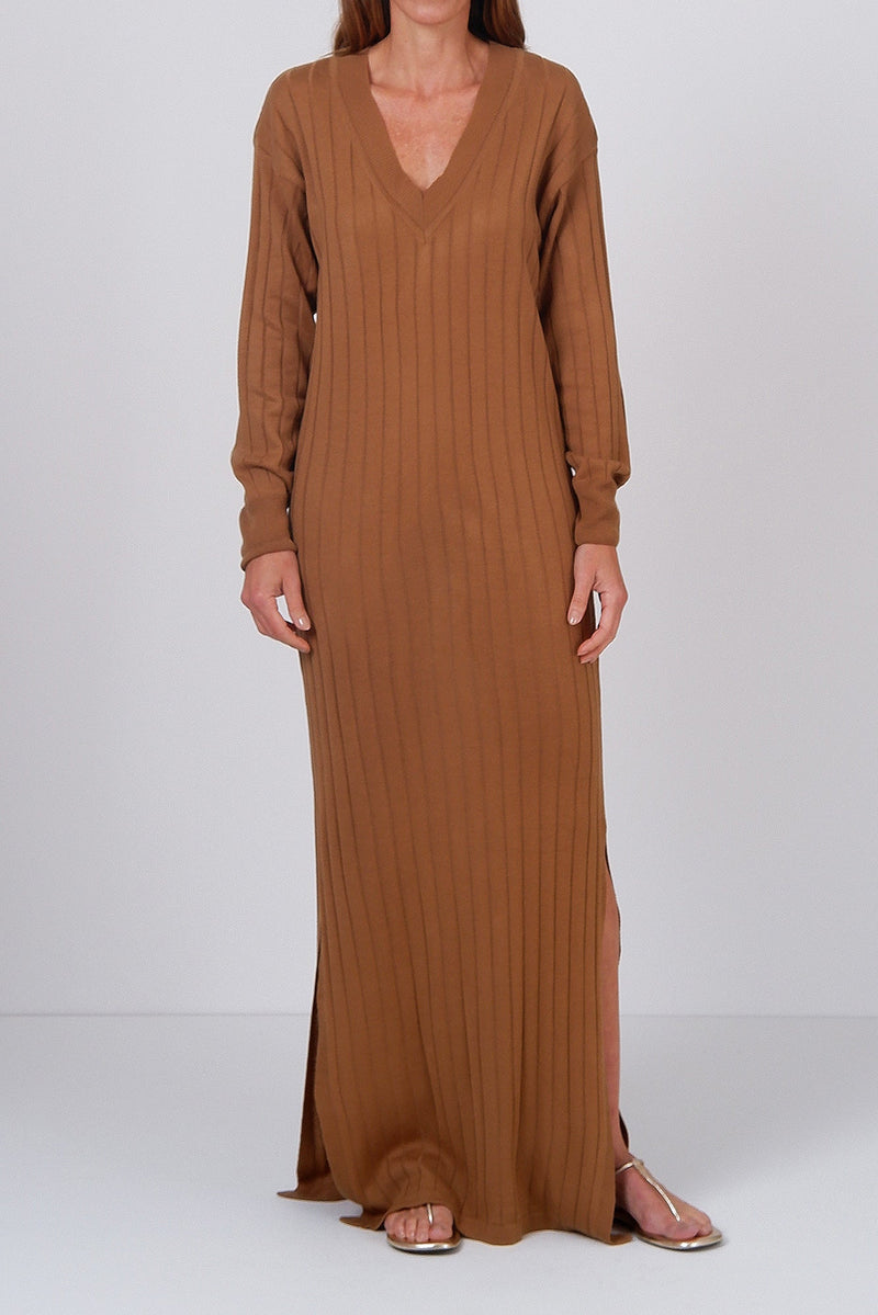 Vestido Latido Camel