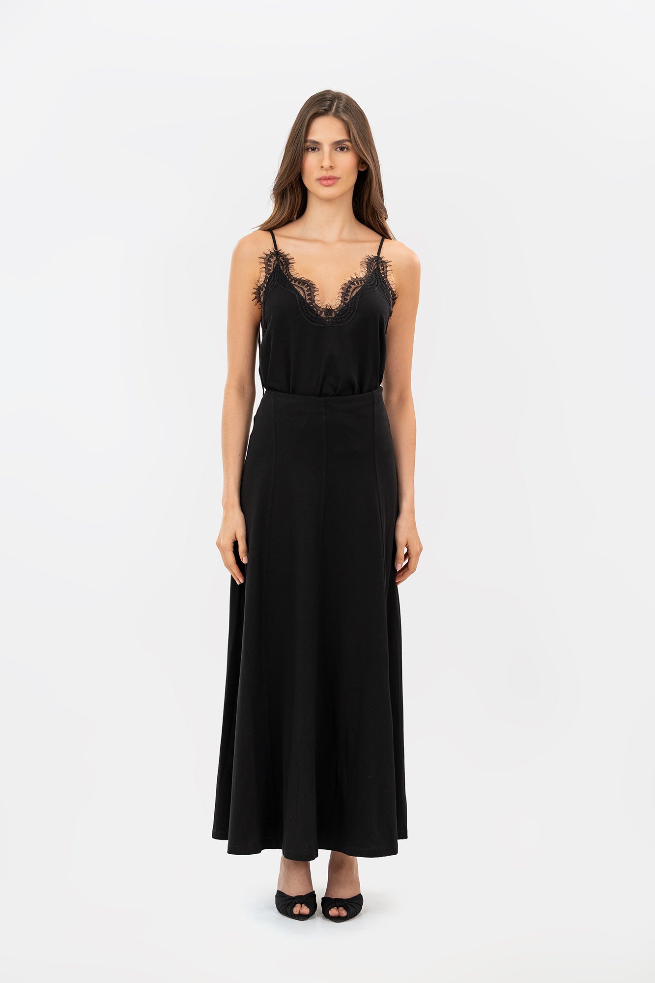 Falda Flore Negro