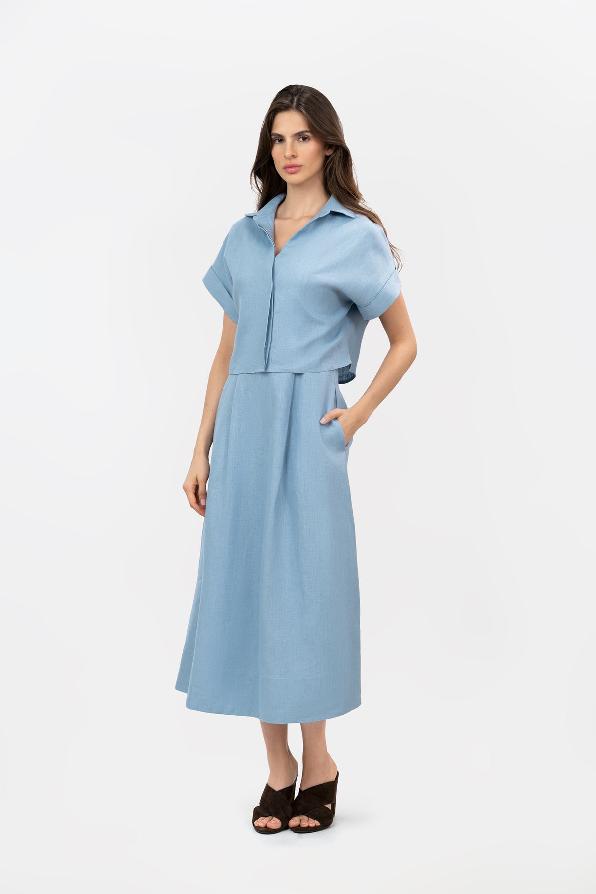 Camisa Ladera Azul Claro