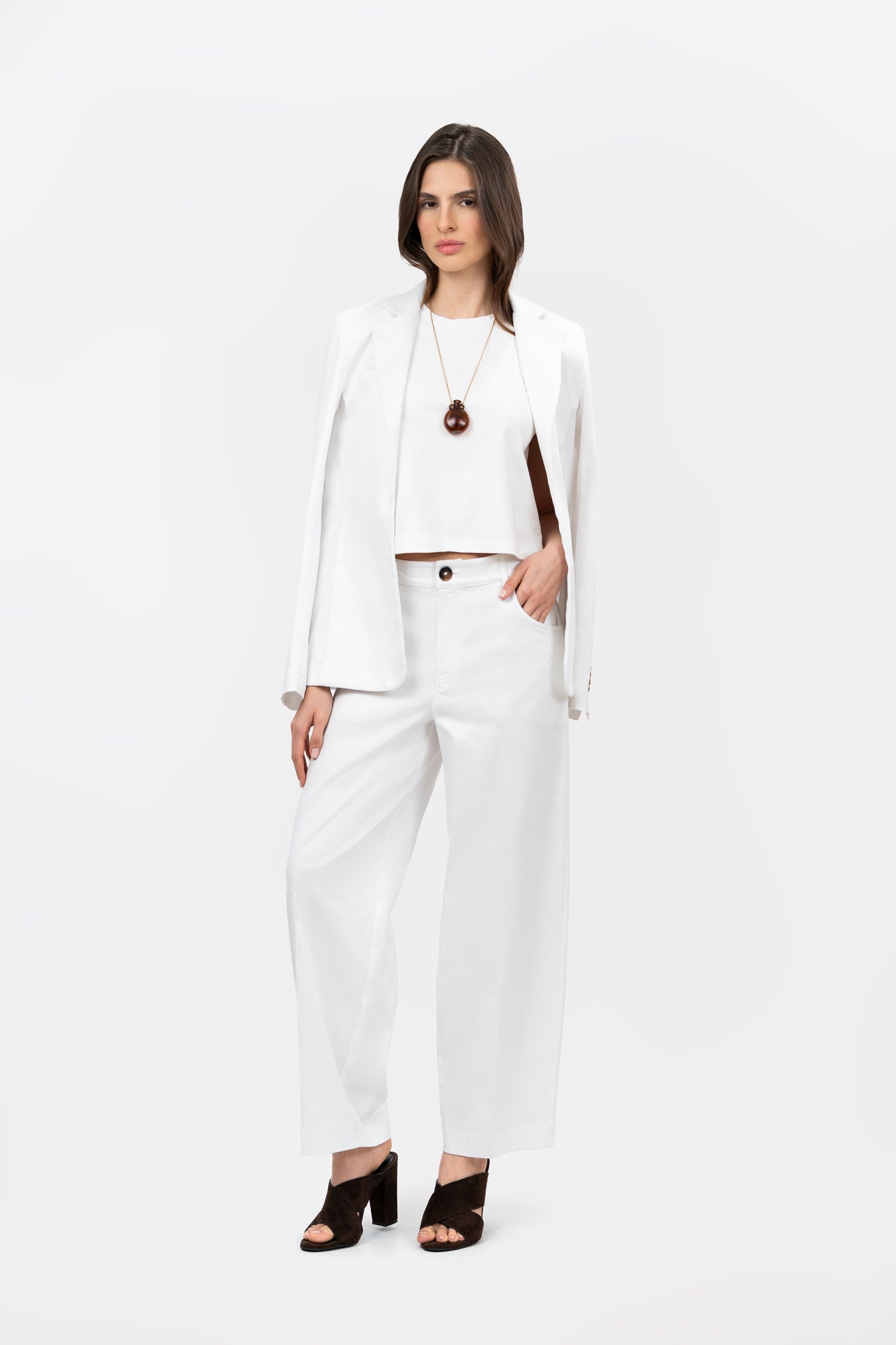 Blazer Flujo Ivory