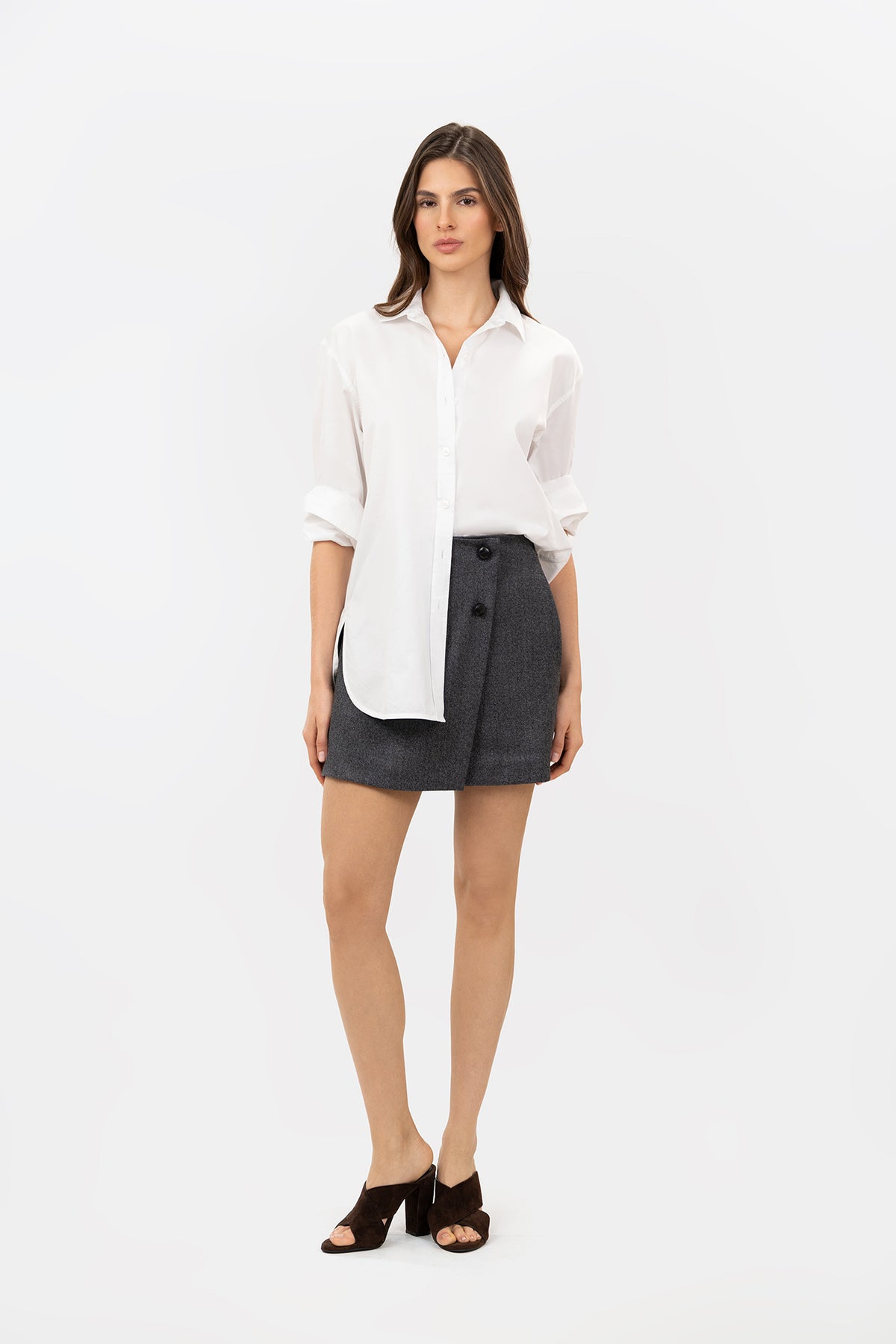 Falda Cinio Gris